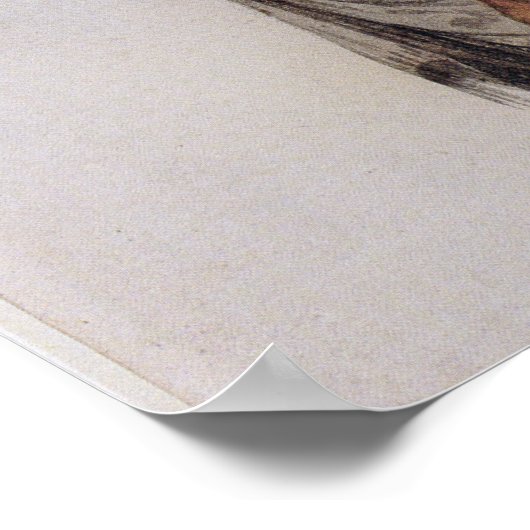 Indische Frau und Pomeioc-Baby Poster (Ecke)