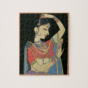 Indische Frau, Vintager Stil Puzzle