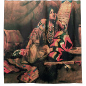 Indische FrauArt Print Duschvorhang (Vorderseite)