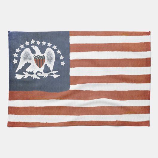 Indische Friedensflagge Geschirrtuch (Horizontal)