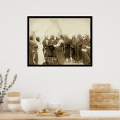 Indische Führer mit General Miles SD 1891 Poster (Küche)