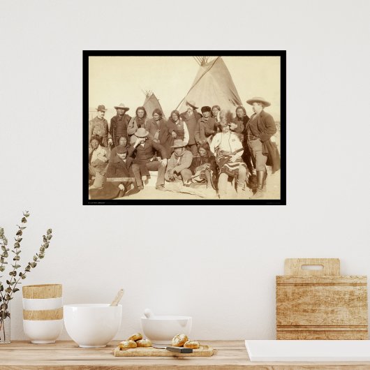 Indische Führer & US-Beamte SD 1891 Poster (Küche)