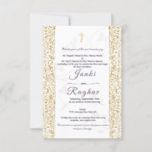 Indische Ganesha-Minimalismus-Hochzeitseinladung