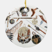 Indische Geräte und Arme, überziehen 48 von Keramikornament (Hinten)