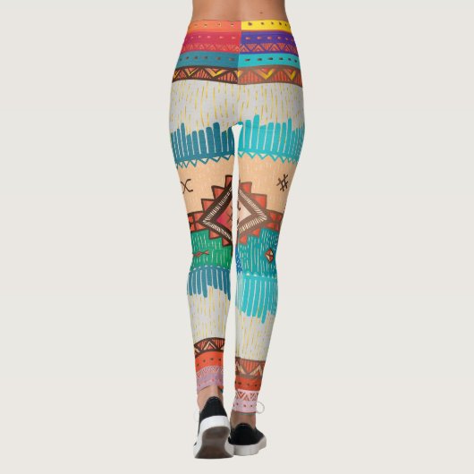 Indische Gewebemuster Leggings (Rückseite)