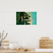 Indische Gräber und Totems im Staat Alaska Poster (Küche)