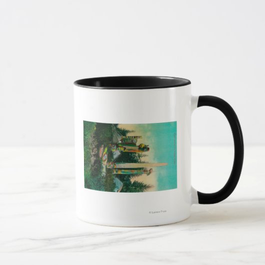 Indische Gräber und Totems im Staat Alaska Tasse (Rechts)