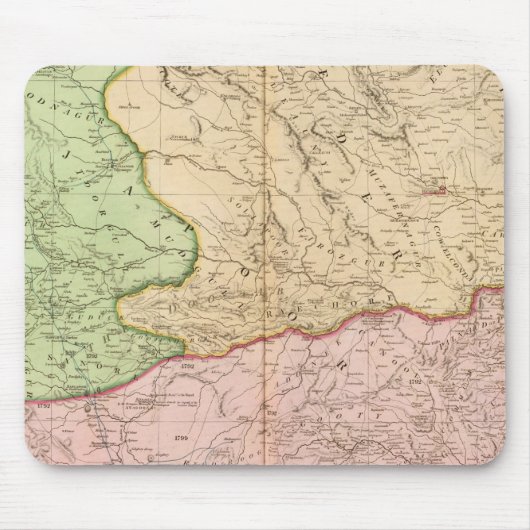Indische Halbinsel Nord Mousepad (Vorne)