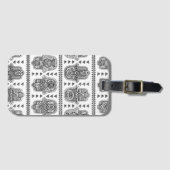 Indische Hand gezeichnetes Hamsa Gekritzel Gepäckanhänger (Vorderseite (Horizontal))