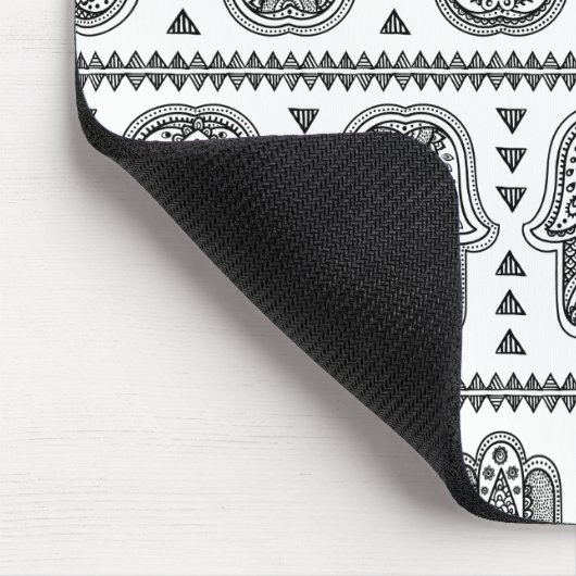 Indische Hand gezeichnetes Hamsa Gekritzel Mousepad (Ecke)