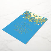 Indische Händlerverheiratung gepresst Folieneinladung (Gedreht)