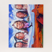 Indische Häuptlinge Berühmte Indianer Horizontal Puzzle (Vertikal)