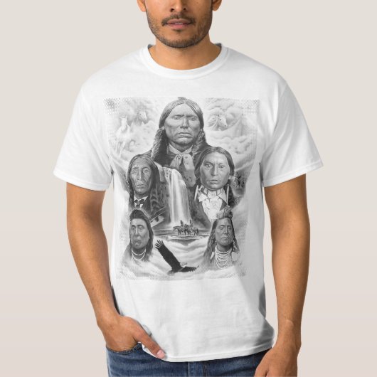 Indische Häuptlinge Maßgeschneiderte Mens T-Shirt (Vorderseite)
