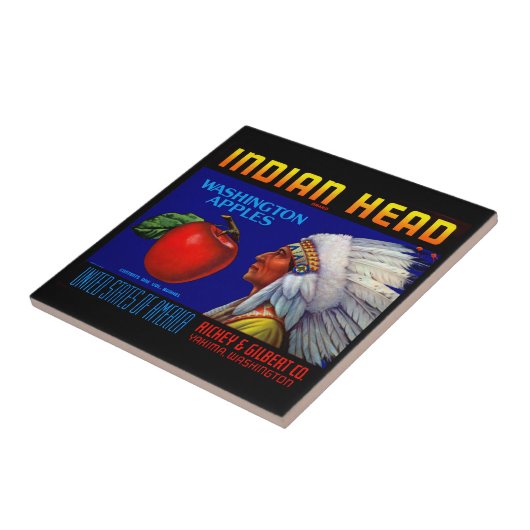 Indische Hauptwashington-Äpfel Fliese (Seite)