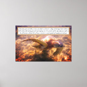 Indische Hawaiianische Schildkröte Leinwanddruck