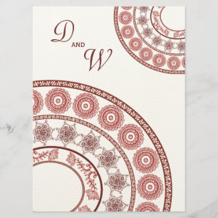 Indische Henna Mehendi Hochzeit Einladung