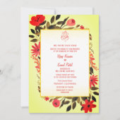 Indische Hindu Hochzeitseinladung mit individuelle Einladung (Vorderseite)