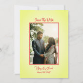 Indische Hindu Hochzeitseinladung mit individuelle Einladung (Rückseite)