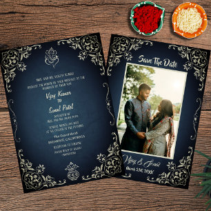 Indische Hindu Hochzeitseinladung mit individuelle Einladung