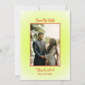 Indische Hindu Hochzeitseinladung mit individuelle Einladung (Rückseite)