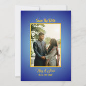 Indische Hindu Hochzeitseinladung mit individuelle Einladung (Rückseite)