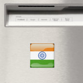 Indische Hochglanzflagge Magnet (In Situ (Geschirrspüler))