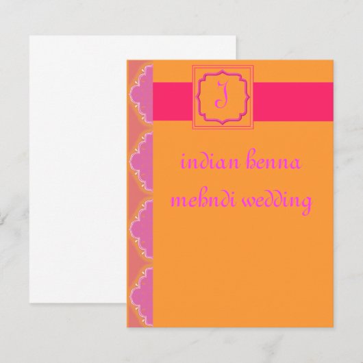 indische Hochzeit (Vorne/Hinten)