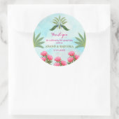 Indische Hochzeit danke Ihnen Classic Round Sticke Runder Aufkleber (Tasche)