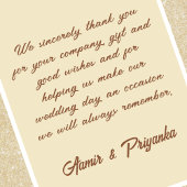 Indische Hochzeit danke Ihnen Karten mandala