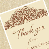 Indische Hochzeit danke Ihnen Karten mandala