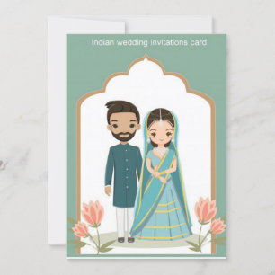 indische Hochzeit Einladung
