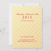 Indische Hochzeit - Einladung der Interessengruppe (Rückseite)