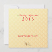 Indische Hochzeit - Einladungskarte Einladung (Rückseite)