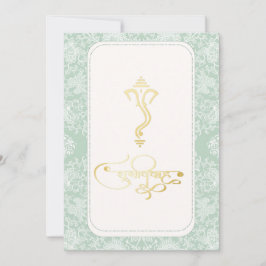 Indische Hochzeit Ganesha hinduistische Einladung