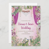 Indische Hochzeit laden Digital Hindu Einladung (Vorne/Hinten)