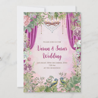 Indische Hochzeit laden Digital Hindu Einladung