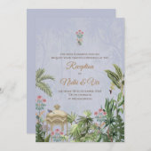 Indische Hochzeit lädt zu digitalen indischen Einl Einladung (Vorne/Hinten)