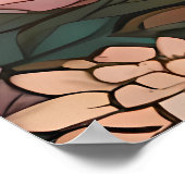 Indische Hochzeit Malerei Rosa von Liebe und Glück Poster (Ecke)