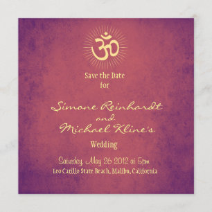 Indische Hochzeit, OM, Save the Date hindische