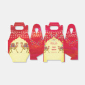 Indische Hochzeit Rajasthani Kamele bunt Geschenkschachtel (Ungefaltet)