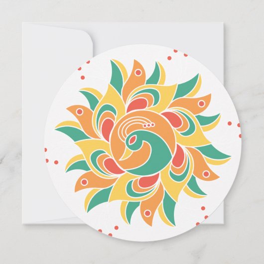 Indische Hochzeit rettet das Datum Save The Date (Rückseite)