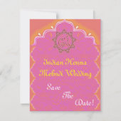 indische Hochzeit Save The Date (Vorderseite)