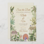 Indische Hochzeit Speichern Sie das Datum Einladun Save The Date (Vorne/Hinten)