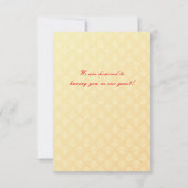 Indische Hochzeit - Tischnummer Card (Rückseite)