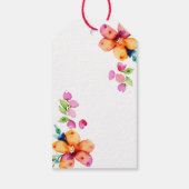 Indische Hochzeitelefanten feiern Blume Dankeschön Geschenkanhänger (Rückseite)