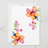 Indische Hochzeitelefantenvorlage für Blume Einladung (Rückseite)