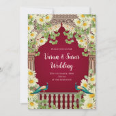 Indische Hochzeitkarte Digitale Hindueinladungen Einladung (Vorderseite)