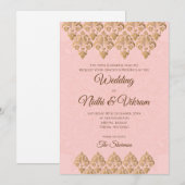 Indische Hochzeitkarten & Hindu-Einladungen Einladung (Vorne/Hinten)