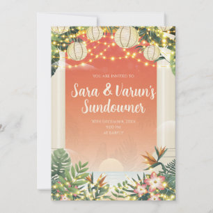 Indische Hochzeits- After-Party-Einladung Digital Einladung