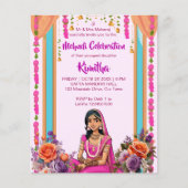 Indische Hochzeitsbrauerei in Rosa (Vorderseite)